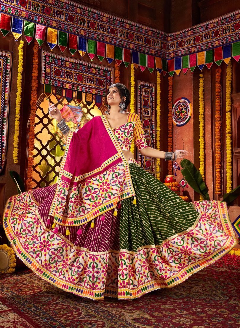 Rang Raas Chaniya Choli – Mirror Magic in Viscose Elegance