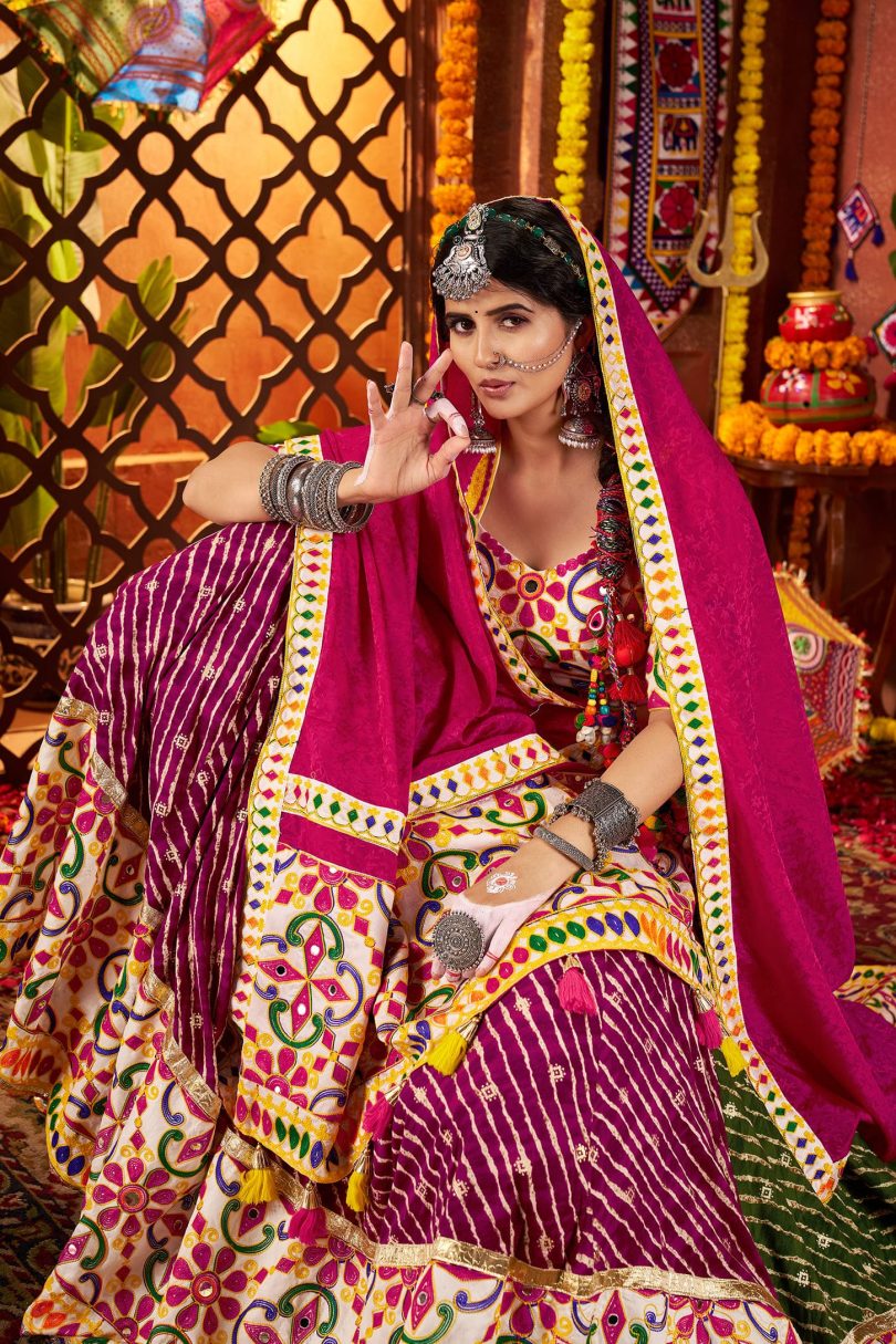 Rang Raas Chaniya Choli – Mirror Magic in Viscose Elegance - Image 2