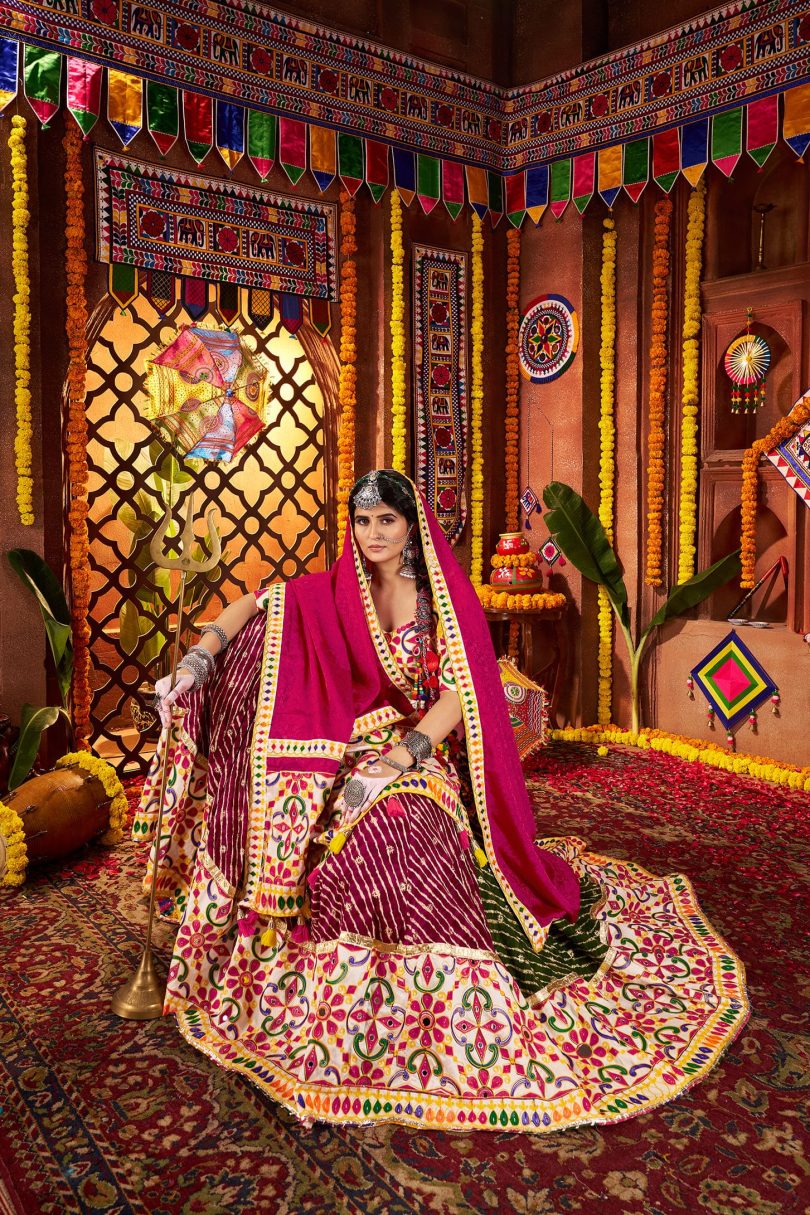 Rang Raas Chaniya Choli – Mirror Magic in Viscose Elegance - Image 4