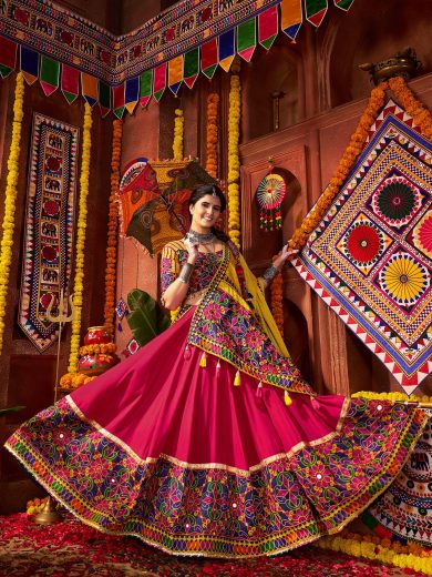 Mehfil Glow Chaniya Choli – Mirror Vibe in Maslin Blend