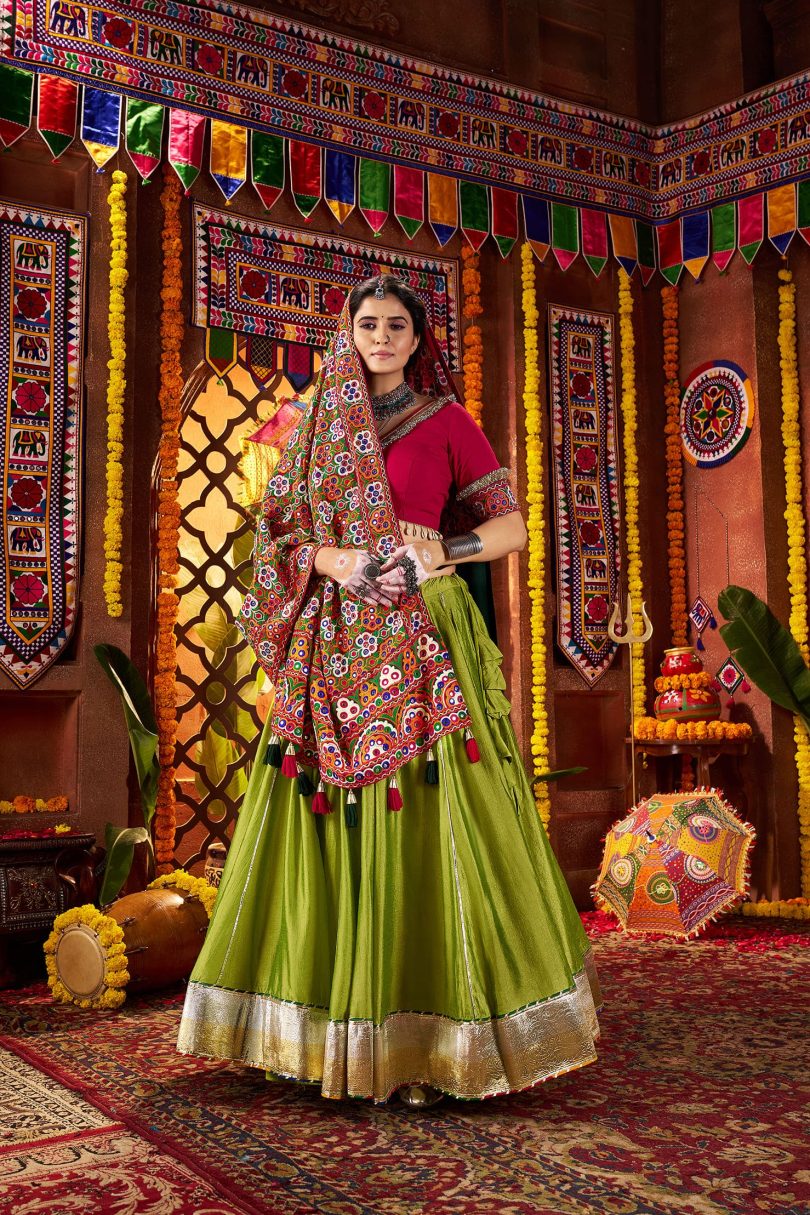 Hariyali Glam Chaniya Choli – Radiance in Fluorescent Green