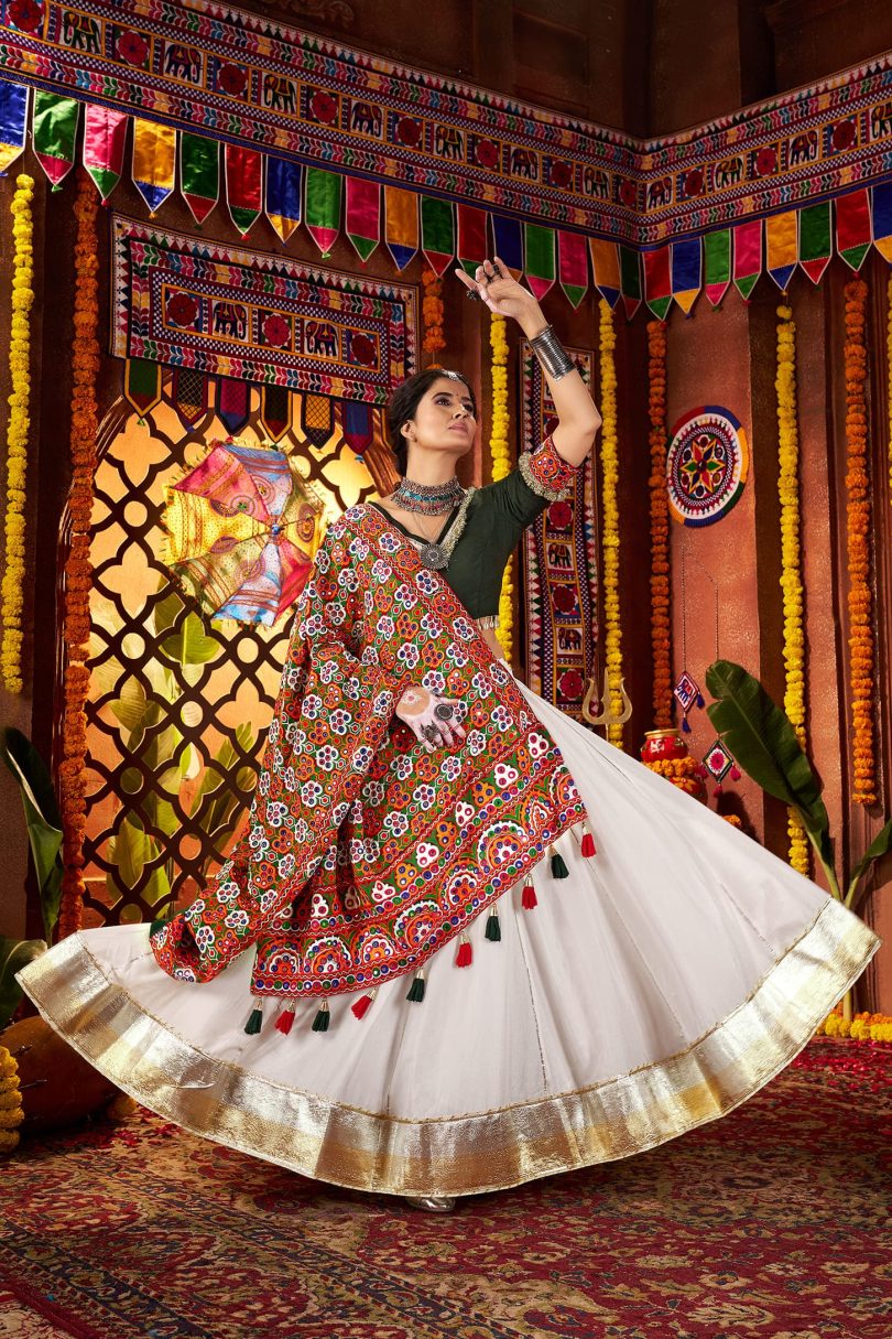 Chandni Charm Chaniya Choli – Grace in Ivory White