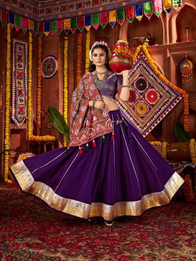 Rajsi Vaibhav Chaniya Choli – Purple Royalty in Silk