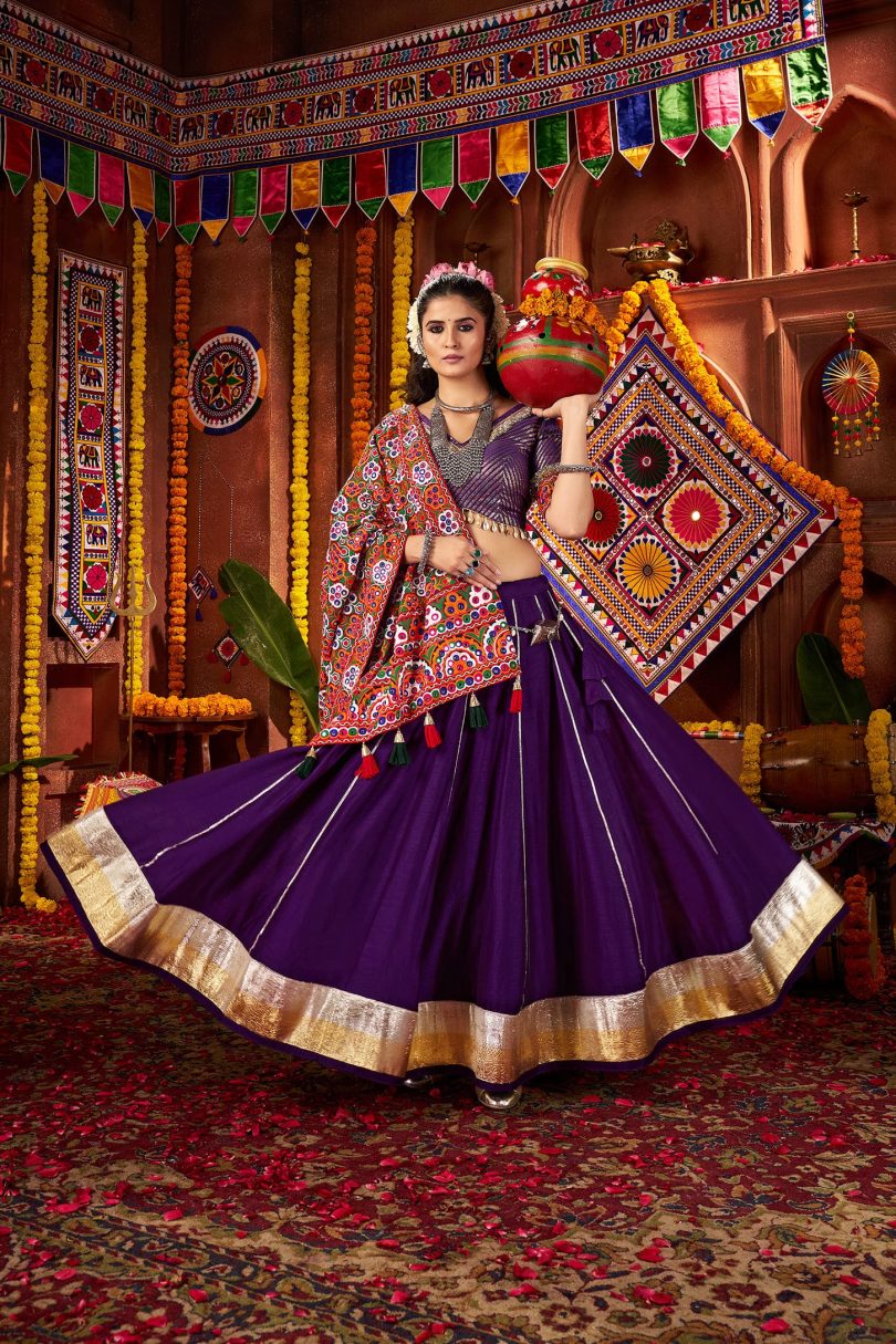 Rajsi Vaibhav Chaniya Choli – Purple Royalty in Silk