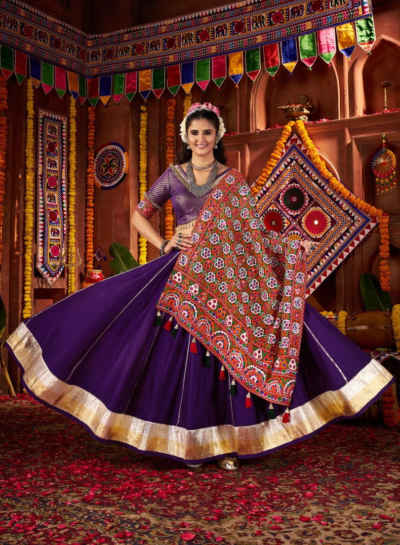Rajsi Vaibhav Chaniya Choli – Purple Royalty in Silk