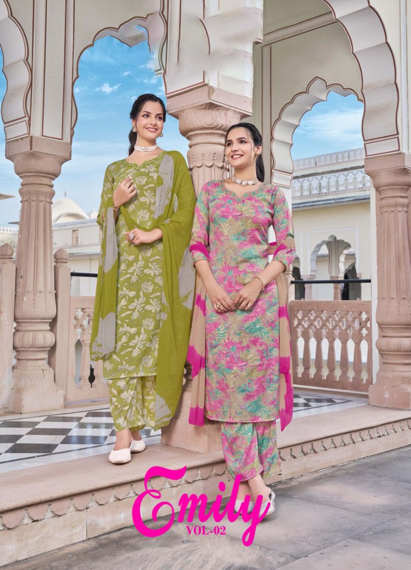 Elegant Capsule Foil Print Palazzo Set with Nazleen Chiffon Dupatta - Image 3