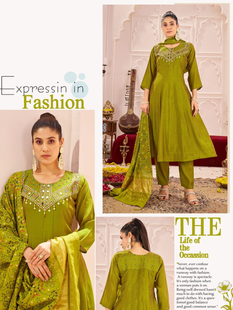 Premium Two-Tone Roman Silk Embroidery Set - Image 6