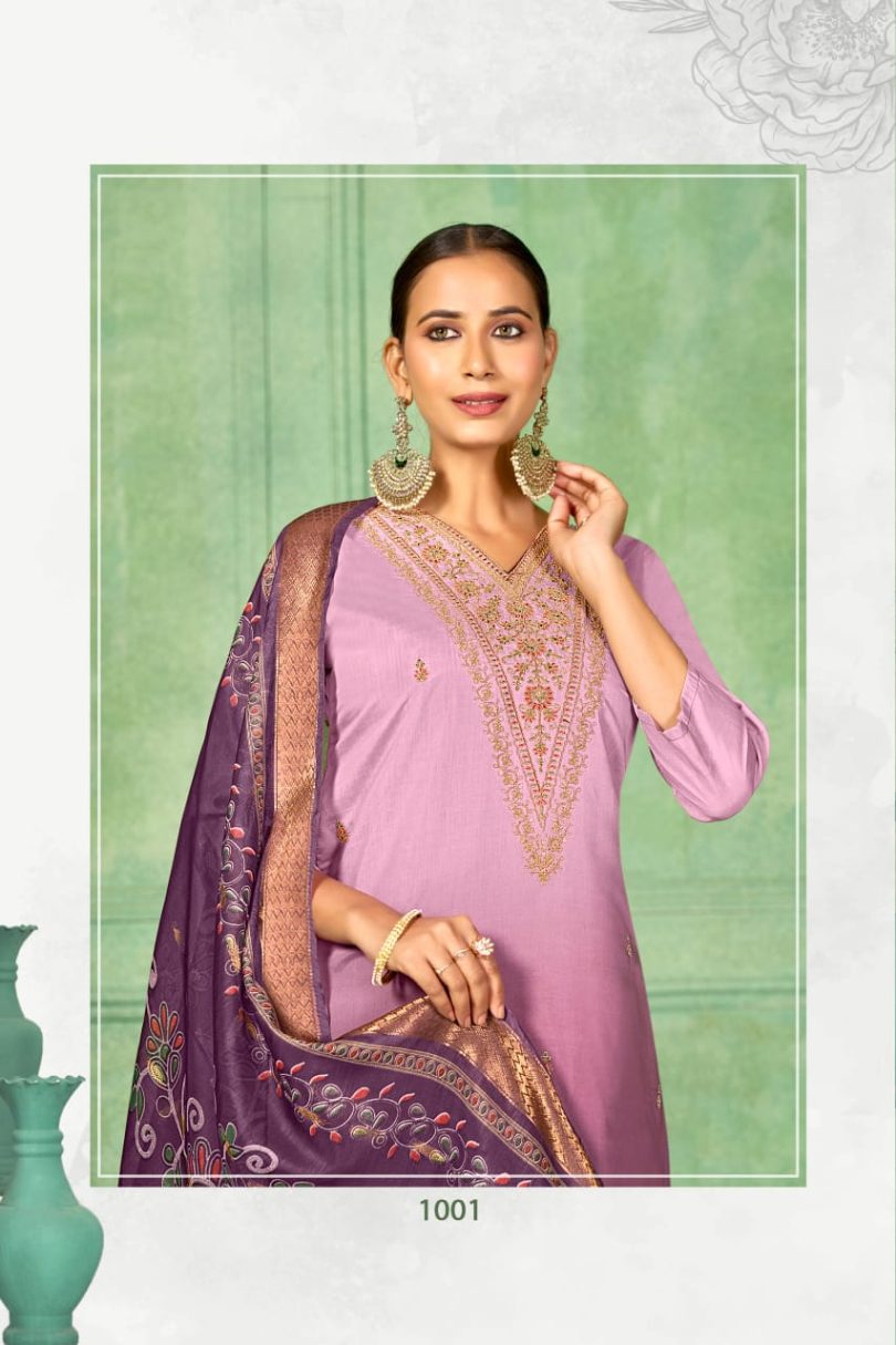Roman Shaded Embroidery Suit Set - Image 9