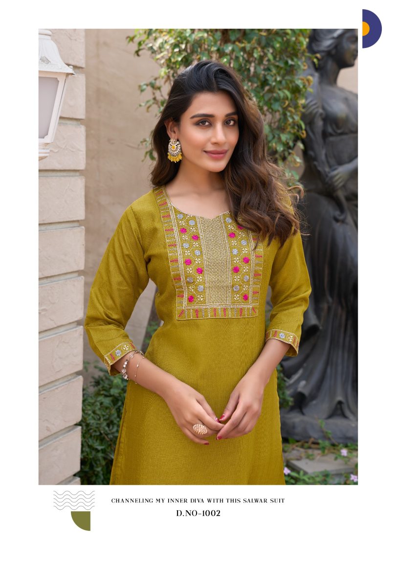 Designer Embroidered Kurti - Image 3