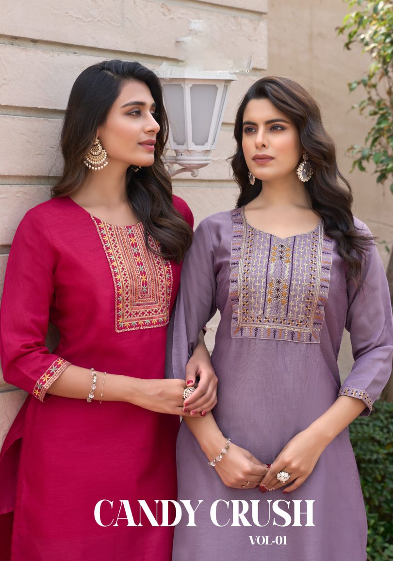 Designer Embroidered Kurti - Image 8
