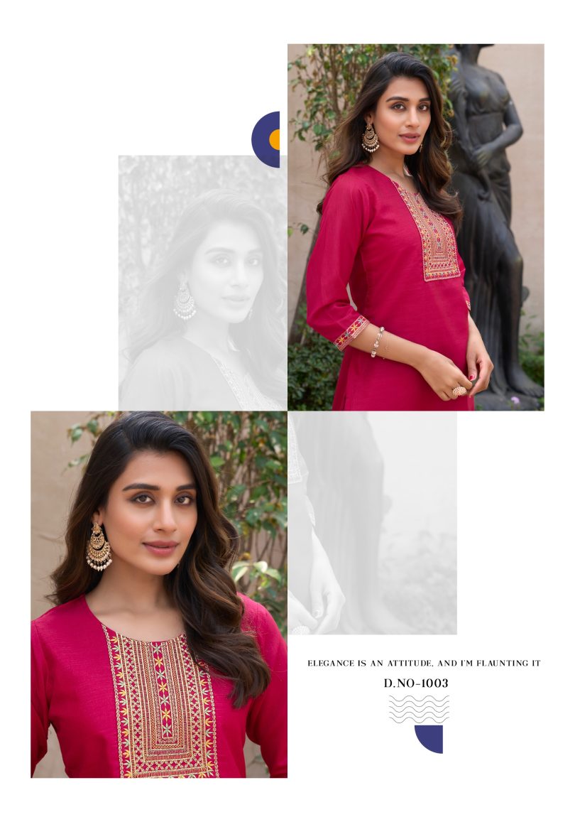 Designer Embroidered Kurti - Image 5