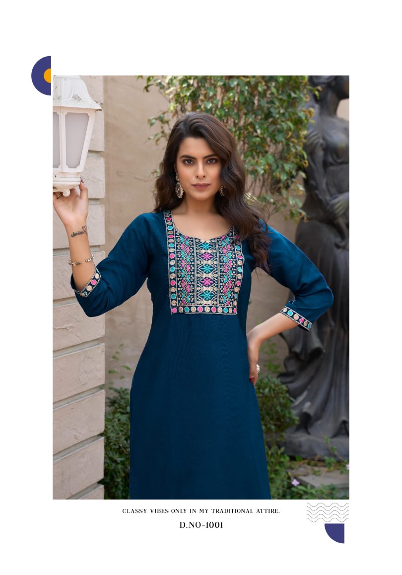 Designer Embroidered Kurti - Image 12