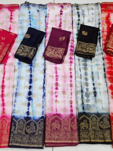 Khadi Plain Viscose Saree